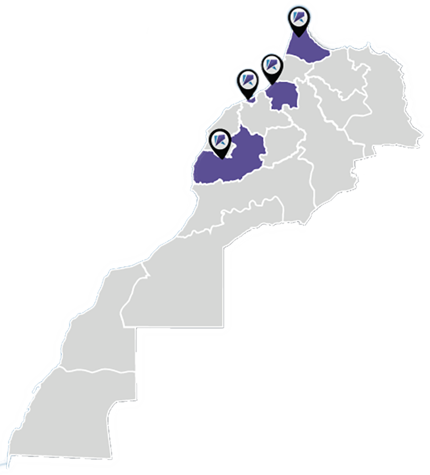 Carte des agences